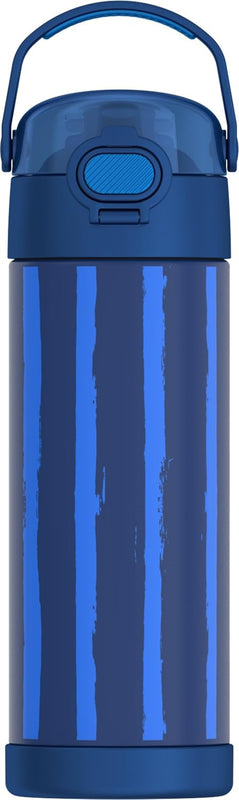 THERMOS FUNTAINER Water Bottle with Spout, 16oz, Mario | Kids Stainless Steel Insulated Water Bottle, Keeps Drinks Cold Longer for School & Play, BPA-Free