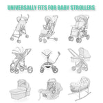 Sysmie 2 Pack Baby Stroller Mosquito Net, Durable Mesh Protection, Black | Universal Fit Bassinets, Cradles, Playards, Pack N Plays & Portable Mini Cribs, Summer Essential for Infant Travel, Camping