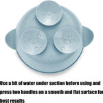 PandaEar 3 Pack Stainless Steel Baby Suction Bowls, Non-Slip Child Food Bowl with Silicone Sleeve for Kids Toddlers Infants, Unbreakable & Mess Free (Blue Green Beige)