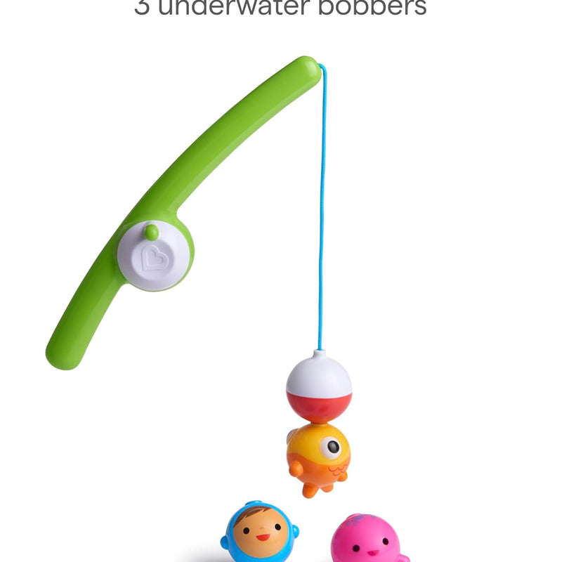 Munchkin Fishin' Magnetic Baby and Toddler Bath Toy, 4pc Set, Suitable for Boys and Girls 24 Months and Up