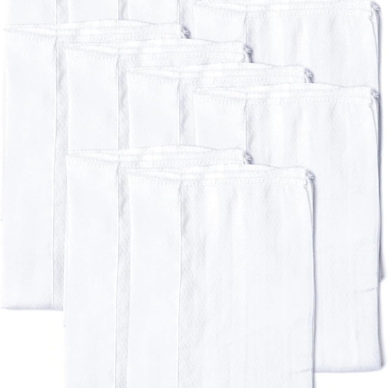 Gerber Unisex Baby Boys Girls Birdseye Prefold Cloth Diapers Multipack White 3-Ply 10 Pack