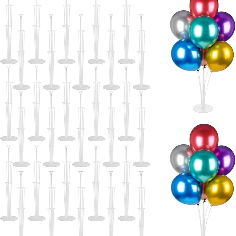 4 Sets Balloon Stand Kits with Base for Table, Graduation, Birthday, Baby Shower, Gender Reveal Party Decorations