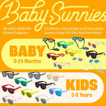 Polarized Baby Sunglasses With Strap - Unbreakable Flexible Infant Sunglasses For Toddlers Newborns 0-24 Months