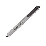 Amazon Basics Retractable Permanent Markers, Quick Drying Fade Resistant Ink, Versatile Art Supplies for Drawing, Black, 12 Count