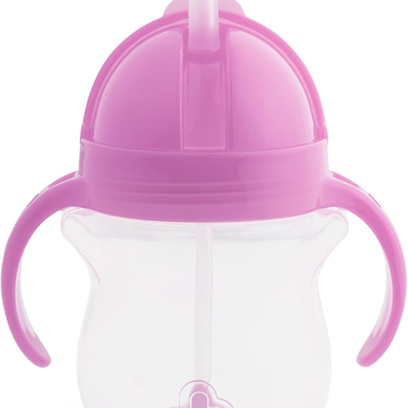 Munchkin Any Angle Sippy Cups, 7 Ounce, 2 Pack, Pink/Purple
