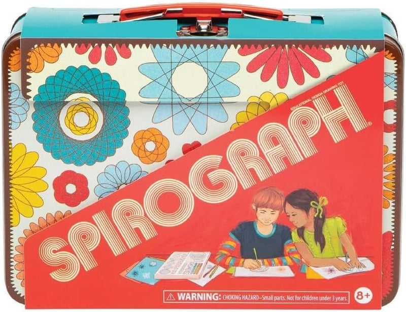 Spirograph Design Set Collectors Tin Arts and Crafts for Kids Drawing Kit | Classic Gear Design Kit, Pens, Design Sheet Included, Arts & Crafts, Art Supplies, Drawing Kit, Spiral Art, 8+