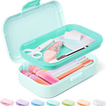 Sooez Double Layer Pencil Box, Plastic Pencil Case with Latch, Hard School Supply Box for Girls Boys Kids, Large Crayon Marker Pen Holder, Cute Art Storage Organizer, 1 Pack, Pink