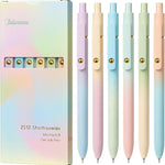 Ddaowanx Gel Pens, 0.7mm Quick Dry Black Ink,Fine Point Smooth Writing Pens,Office School Supplies,Gifts for Women Man(6Pcs Black White Gray, Black)