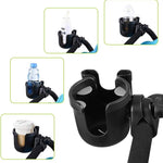 Accmor Stroller Cup Holder with Phone Holder, Bike Cup Holder, Universal Cup Holder for Uppababy Nuna Doona Strollers, 2-in-1 Cup Holder for Walker, Wheelchair, Scooter