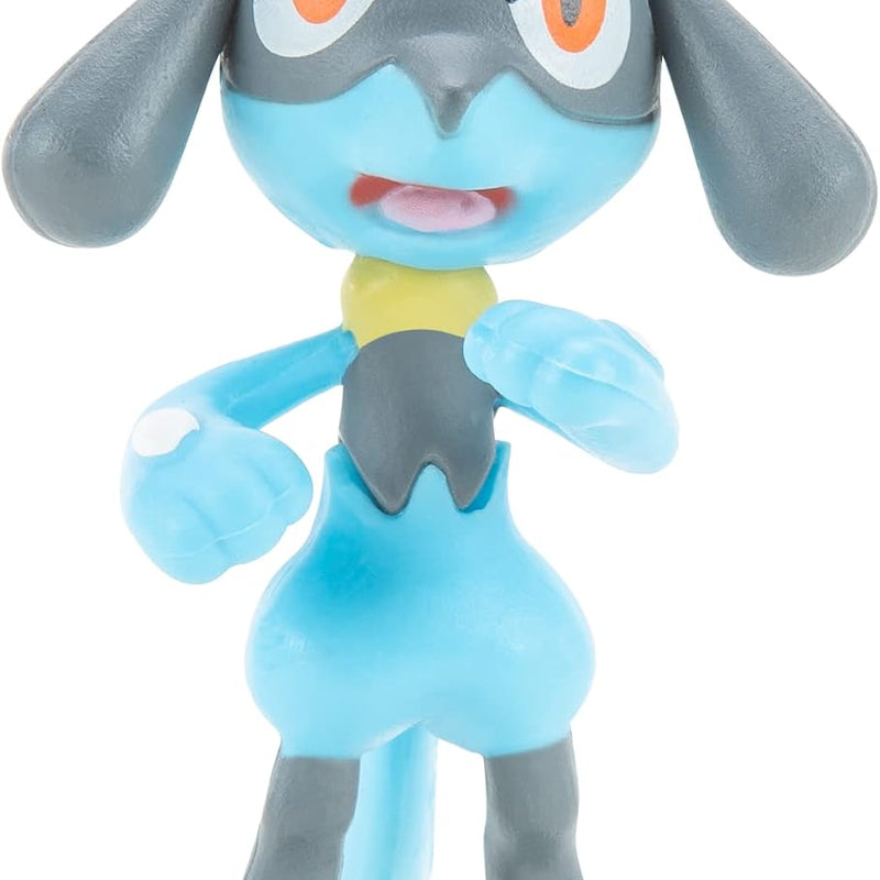 Pokemon Characters Set 8 Pack Pokemon Games Garchomp, Pikachu, Eevee, Lucario, Riolu, Munchlax, Glaceon & Leafeon - Figurine Toys