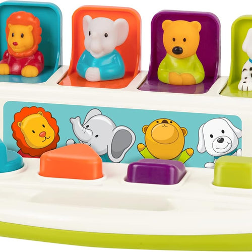 Battat Cause and Effect Toy with Buttons and Colors for Kids, Toddlers, and Babies