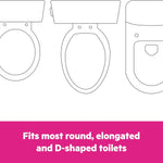 Bright Starts Disney Baby Minnie Mouse Flip & Sit Potty Training Seat, Attaches to Toilet Securely, Space Saving Design Fits Most Toilets