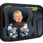 Shynerk Baby Car Mirror, Rear Facing Car Seat Mirror Safety for Infant Newborn, Baby Mirror with Wide Rearview & 360° Rotation, Shatterproof & Easy Assembled Crash Tested