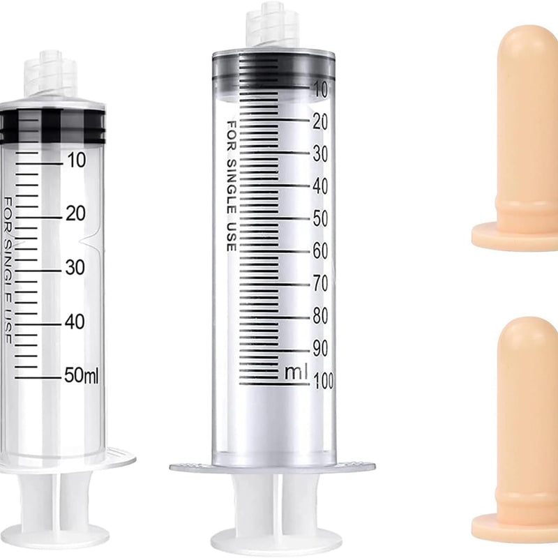 Pet Feeding Syringe with Nipple, Silicone Feeding Tools for Kitten Puppy Feeding Syringe for Newborn Cat Dog Small Animals Rabbits (5ml+10ml +10 nipples)