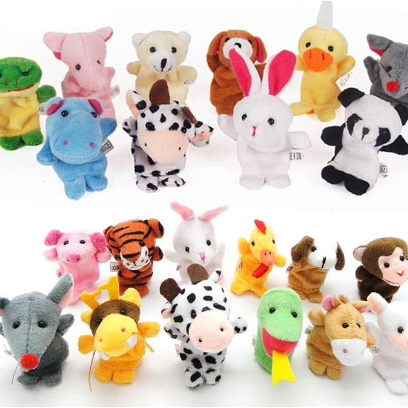 Sealive Soft Plush Animal Finger Puppets for Toddlers 1-3, Educational Storytelling Hand Puppet Set, Comfortable Fit for Kids & Adults, Ideal for Early Learning & Interactive Play.