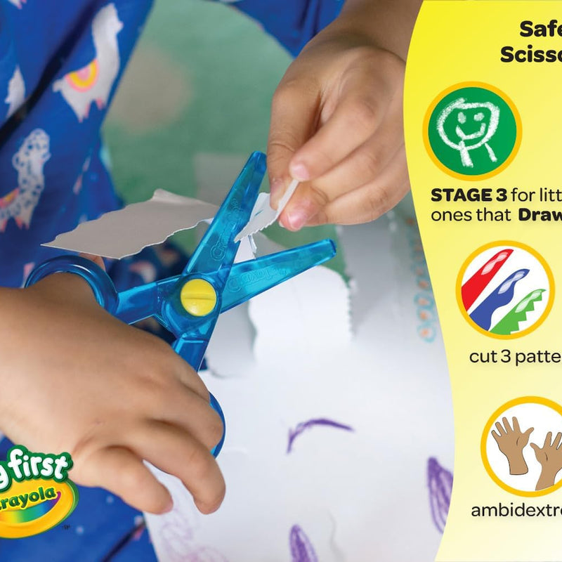Crayola 3pk Blunt Tip Toddler Safety Scissors for Preschool Art Projects, Right and Left Handed