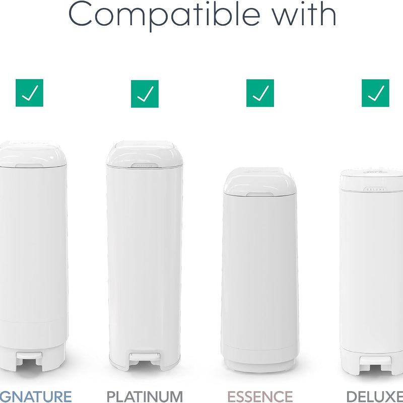 Diaper Genie Easy Roll Refill | 30 Bags Per Refill | Holds Up to 1410 Newborn Diapers | Odor Control | Diaper Pail Refill Bags | Fits Diaper Genie Signature & Platinum Pails