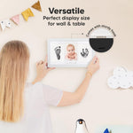 Inkless Hand and Footprint Kit, Boy Girl Newborn Keepsake (Alpine White) | No Mess Ink Pad for Baby Handprint, Clean Touch Paw Print Kit for Dog Picture Frame, Personalized Baby Christmas Shower Gifts
