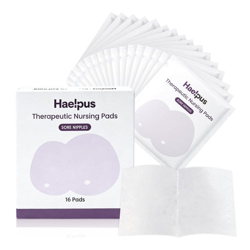 Hydrogel Nipple Pads for Sore Nipples, Rapid Pain Relief, 16 Count | Instant Cooling, Plant-Based Hydrogel, Life Saving for Breastfeeding Moms