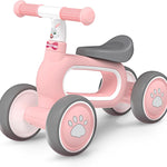 DRAMATION Baby Balance Bike, 10-12 Months, No Pedal Toddler Bike with Silence Wheels, 1st Birthday Gift, Ride On Toys for Boys Girls