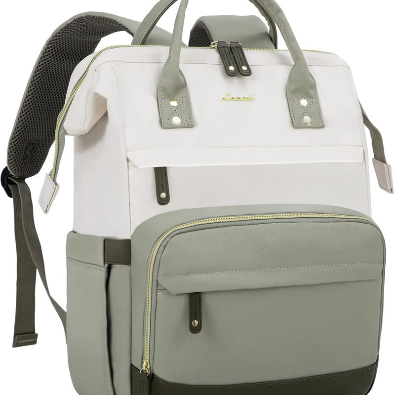 LOVEVOOK Laptop Backpack for Women, 15.6 Inch Work Business Backpacks Purse With Large Capacity, Waterproof Nurse Bag College Bookbag for School, Waterproof Casual Daypack for Travel