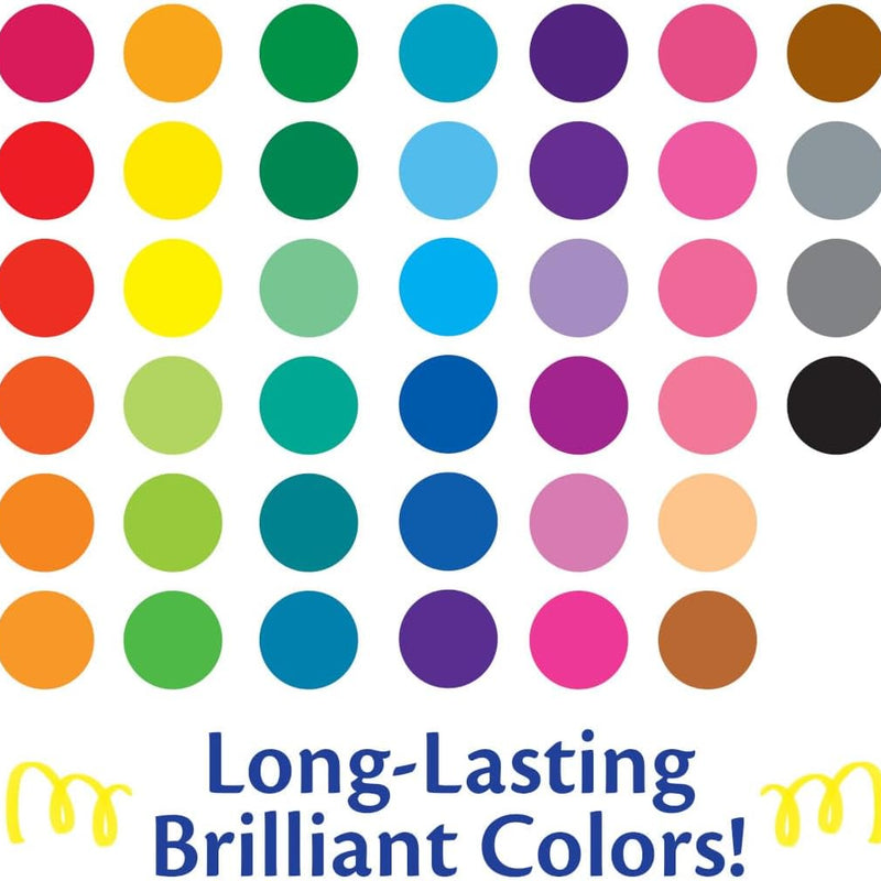Crayola Ultra Clean Fine Line Washable Markers (40ct), School Supplies, Classroom Teacher Must Haves, Homeschool Essentials, Gifts for Kids, Ages 3, 4, 5