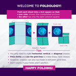 FOLDOLOGY origami puzzle game for tweens, teens, and adults, travel game, STEM toy, 100 puzzles, 50+ hours of fun.