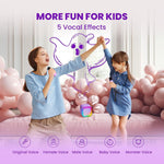 IROO Mini Karaoke Machine for Kids with Wireless Mics and Colorful Lights, Bluetooth 5.3, Ages 4+ Years Old