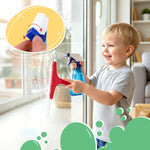 Meland 8-Piece Kids Cleaning Set with Toy Vacuum and Broom | Toddler-size broom and toy vacuum encourage household role play, coordination and pretend play, gift for boys girls ages 3-6