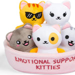 Emotional Support Highland Cows by Relatable, Cuddly Stuffed Animals, Plushies, and Cute Stuff, Great Gift Ideas for Loved Ones of All Ages, Includes 5 Toys with Carrying Basket