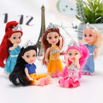 Liberty Imports Little Royal Princess Toddler Dolls with Dresses, Girls Imaginative Pretend Play Small Dolls Party Favors Collection (Princess)