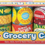 Melissa & Doug Let's Play House Grocery Cans with Removable Lids for Preschool Learning Toys for Girls & Boys 3+