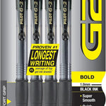 Pilot G2 Premium Refillable & Retractable Rolling Ball Gel Pens, Bold Point, Bold Gel Pens, 1.0 mm, Black Ink, 4-Pack