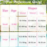 Babygoal Reusable Baby Girl Swim Diapers 3 Pack - Adjustable Washable for 0-8 Months Infants - Ideal for Swimming Lessons - Flower Design