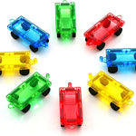 Mini Magnetic Tiles Travel Set with Case 30pcs, Mini Travel Magnet Tiles, Portable Travel Size Magnetic Tiles for Kids Ages 3-5 4-8 Boys Girls, STEM Magnet Toys for Outdoor, Kids Gift