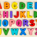 Attmu wooden alphabet puzzles for toddlers, shape ABC puzzle, preschool educational toys gift for girls and boys