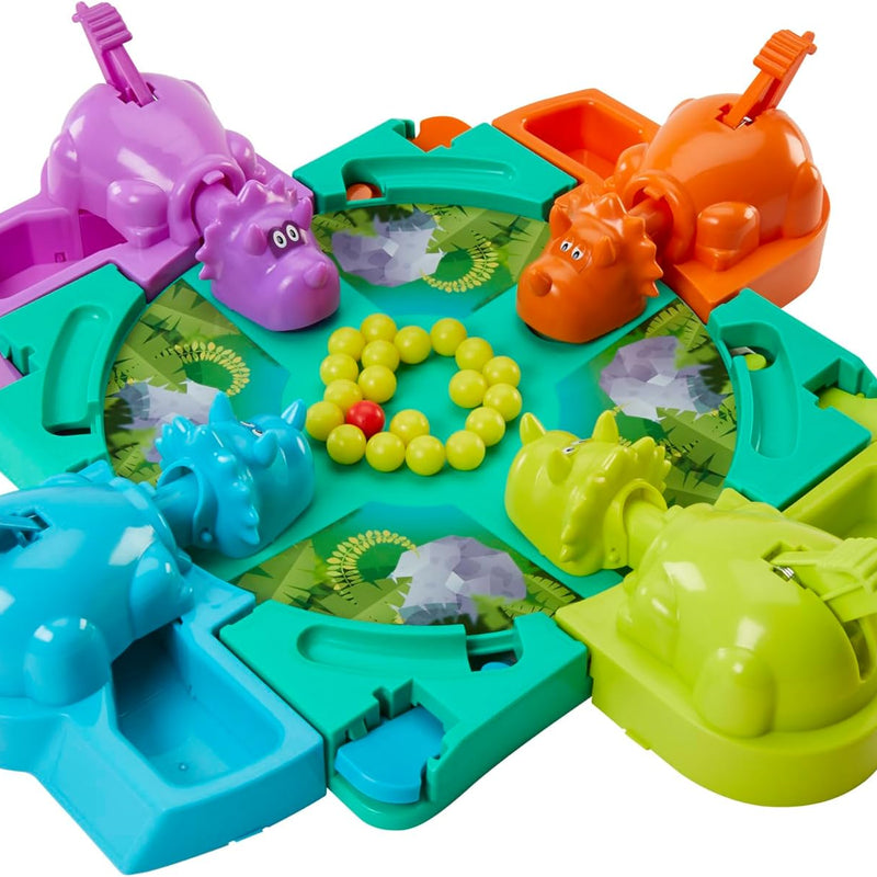 Hasbro Hungry Hungry Hippos Dino Edition Board Game for kids aged 4 and up, 2-4 players