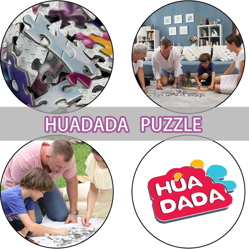 HUADADA Jigsaw Puzzle for Adults 1000 Pieces, Eye Protection, Rabbit House Theme, Birthday Gifts for Women and Men