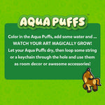 Skillmatics Aqua Puffs Animals, Art & Craft, Paint by Number, Gift for Kids | DIY Puffy Keychains, Screen-Free, Mess-Free Activity, Travel & Creative Kit for Girls & Boys Ages 4, 5, 6, 7, 8, 9, 10