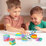 pop fidget toys for kids 4-8 8-12 mini pop keychain bulk party favors classroom prizes