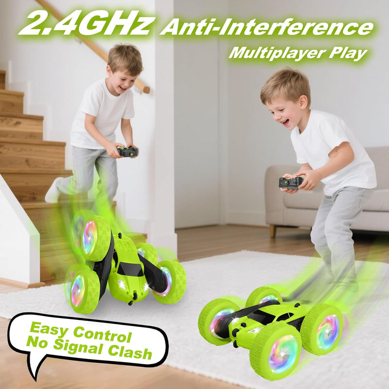 Remote Control Car with 360° Flips, 2.4GHz Double Sided RC Crawler for Outdoor Play