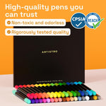 ARTISTRO 36 Acrylic Paint Markers - Paint Pens for Drawing - For Fabric, Rock, Glass, Wood, Molds - Arts & Crafts Gift for Adults, Teens, Kids, Classroom Must Haves & School Supplies