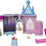 Mattel Disney Frozen Toys, Storytime Stackers Anna's Arendelle Castle, Stackable Doll House with Small Doll, Olaf & 7 Pieces, Inspired by The Movies