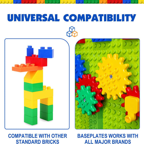aotipol Building Blocks for Kids Toddlers, 101-piece Large Classic Building Bricks Set, Compatible with All Major Brands, Basic STEM Toys Gift