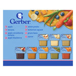 Gerber Stage 2 Baby Food, Fruit & Veggie Favorites Tubs, Baby Puree, Variety 32PK | Stage 2 fruit and veggie puree variety pack; 32 x 4 oz tubs