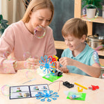 BeAndge STEM Robotics Kit for Kids, 6 IN 1 Science Experiments, Engineering Building Kids Activities 6-8
