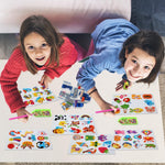 60pcs 5D Diamond Art Stickers Arts and Crafts Kits for Kids Ages 4-8 8-12 | Creative Gem Art Paint by Number Kits for Kids Boys Girls DIY Mosaic Stickers Toys for Birthday Party Halloween Xmas Gifts