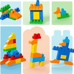 MEGA BLOKS First Builders Toddler Blocks Toy Set with 150 Pieces and Storage, Blue, Ages 1+