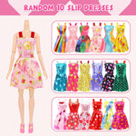 Ecore Fun 99 Pcs Doll Clothes Outfits and Accessories- 5 Princess/ Wedding Gowns 12 Fashion Dresses 2 Leisure Outfits 2 Bikini Swimsuits 10 Shoes and 57 Accessories for 11.5 inch Dolls,Girl Gift