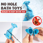 Hely Cancy Dinosaur Bath Toys for Toddlers: No-Hole Design, Floating Fun in the Tub